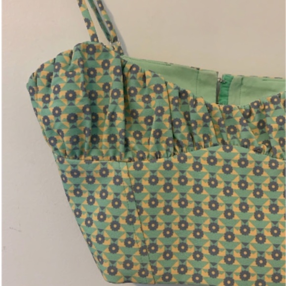 Zara Floral Patterned Corset Tank Top Size Small - Picture 5 of 10